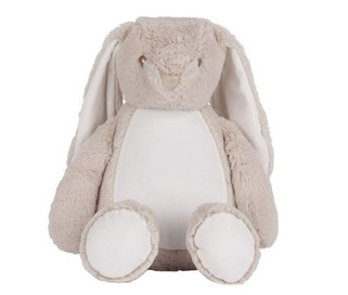 MUMBLES MM050 - Peluche lapin avec ouverture zippée