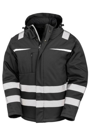 Result RS331 - Hög synlighet 3-lagers soft-shell jacka