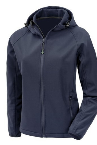 RESULT RS911F - RECYCLED 3-LAYER PRINTABLE HOODED SOFTSHELL