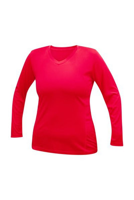 Blank Activewear L635 - T-shirt Femme Manches Longues V-Neck Performance