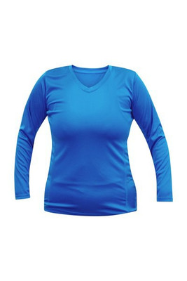 Blank Activewear L635 - Women's Performance V-Neck Long Sleeve Moisture-Wicking Tee