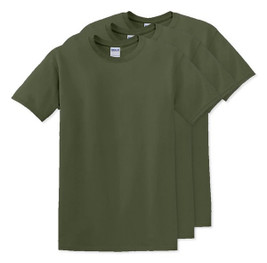 Pack of 30 Gildan 5000 - Premium Heavy Cotton Classic Fit T-Shirt for Adults