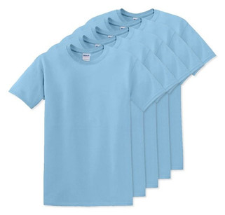 Pack of 50 Gildan 5000 - Premium Heavy Cotton Classic Fit T-Shirt for Adults