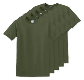 Pack of 50 Gildan 5000 - Premium Heavy Cotton Classic Fit T-Shirt for Adults
