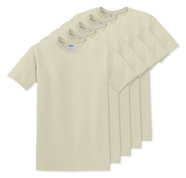 Pack of 50 Gildan 5000 - Premium Heavy Cotton Classic Fit T-Shirt for Adults