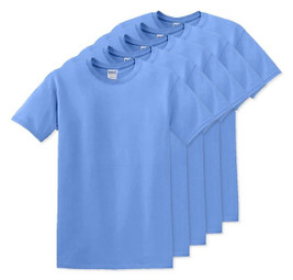 Pack of 50 Gildan 5000 - Premium Heavy Cotton Classic Fit T-Shirt for Adults