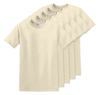Pack of 50 Gildan 5000 - Premium Heavy Cotton Classic Fit T-Shirt for Adults