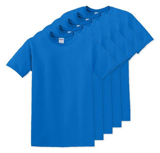 Pack of 50 Gildan 5000 - Premium Heavy Cotton Classic Fit T-Shirt for Adults