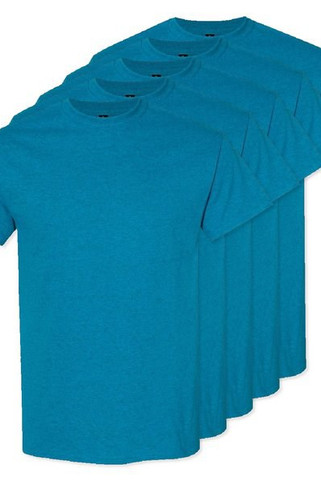 Pack of 50 Gildan 5000 - Premium Heavy Cotton Classic Fit T-Shirt for Adults