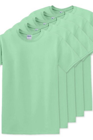 Pack of 50 Gildan 5000 - Premium Heavy Cotton Classic Fit T-Shirt for Adults