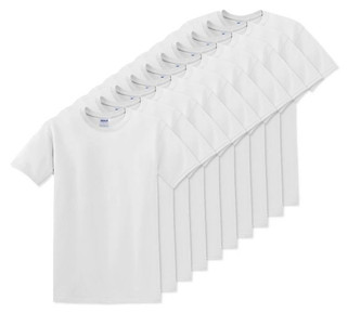 Pack of 100 Gildan 5000 - Premium Heavy Cotton Classic Fit T-Shirt for Adults