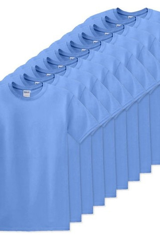 Pack of 100 Gildan 5000 - Premium Heavy Cotton Classic Fit T-Shirt for Adults