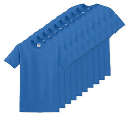 Pack of 100 Gildan 5000 - Premium Heavy Cotton Classic Fit T-Shirt for Adults