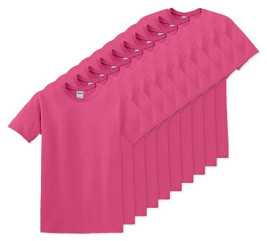 Pack of 100 Gildan 5000 - Premium Heavy Cotton Classic Fit T-Shirt for Adults