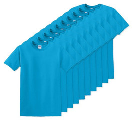 Pack of 100 Gildan 5000 - Premium Heavy Cotton Classic Fit T-Shirt for Adults