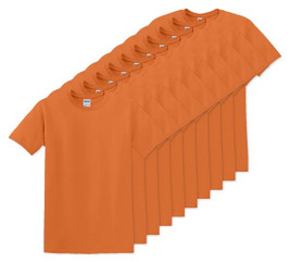 Pack of 100 Gildan 5000 - Premium Heavy Cotton Classic Fit T-Shirt for Adults