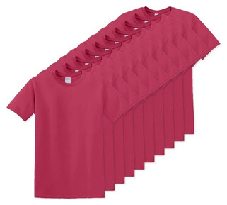 Pack of 100 Gildan 5000 - Premium Heavy Cotton Classic Fit T-Shirt for Adults