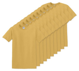 Pack of 100 Gildan 5000 - Premium Heavy Cotton Classic Fit T-Shirt for Adults