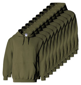 Pack of 100 Gildan 18500 - Heavy Blend Fleece Hooded Sweatshirt
