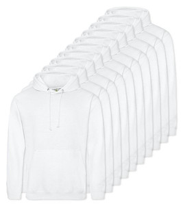 Pack of 100 AWDis Just Hoods JH001 - Unisex Cozy Hooded Sweatshirt for All Seasons