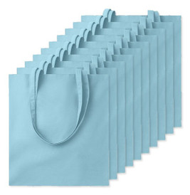 Pack of 100 GiftRetail MO9268 - COTTONEL COLOUR Eco-Friendly 140gsm Cotton Shopping Tote Bag