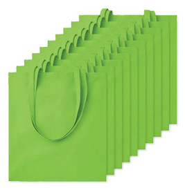 Pachet de 100 GiftRetail MO9268 - Geantă de cumpărături din bumbac COTTONEL COLOUR Eco-Friendly 140gsm