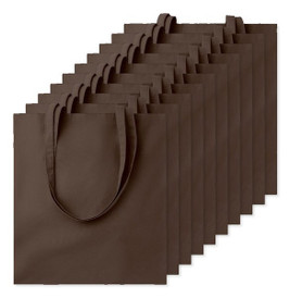 Pack of 100 GiftRetail MO9268 - COTTONEL COLOUR Eco-Friendly 140gsm Cotton Shopping Tote Bag