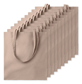 Pack of 100 GiftRetail MO9268 - COTTONEL COLOUR Eco-Friendly 140gsm Cotton Shopping Tote Bag