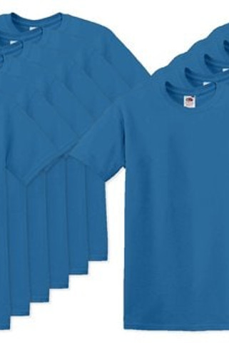 Förpackning med 12 Fruit of the Loom SC220 - T-shirt med rund hals för män