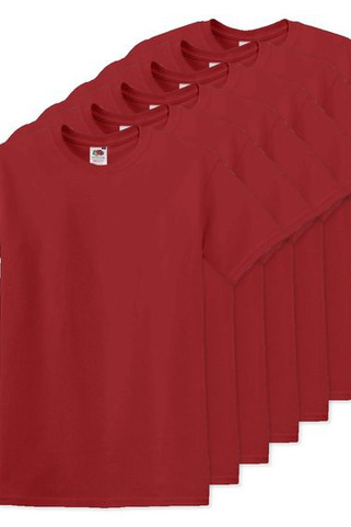 Pakke med 60 Fruit of the Loom SC220 - T-shirt med rund hals til mænd