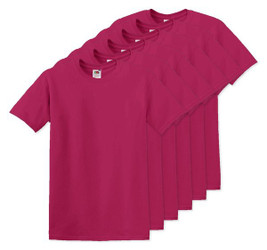 Pak van 60 Fruit of the Loom SC220 - Comfortabele Fruit of the Loom T-shirt