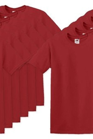 Pack of 120 Fruit of the Loom SC220 - Comfort Fit Fruit of the Loom Round Neck Tee