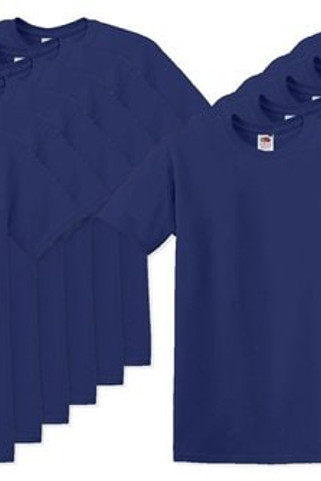 Paketti 120 kpl Fruit of the Loom SC220 - Mukava ja Monipuolinen T-Paita