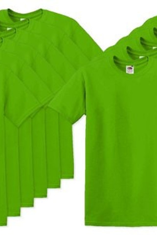 Förpackning med 120 Fruit of the Loom SC220 - T-shirt med rund hals för män