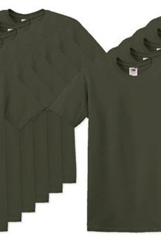 Pack mit 120 Fruit of the Loom SC220 - Herren T-Shirt Rundhalsausschnitt