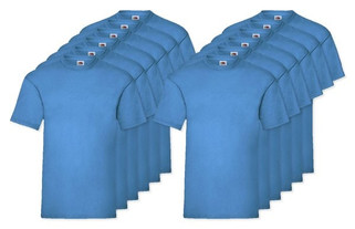 Förpackning med 12 Fruit of the Loom SC230 - Kortärmad T-shirt herr
