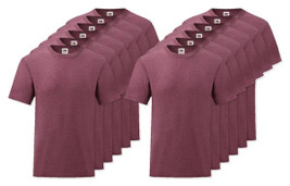 Pack of 12 Fruit of the Loom SC230 - Valueweight T (61-036-0)