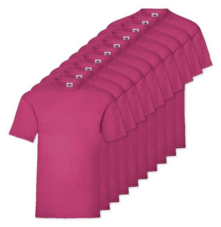 Pack mit 36 Fruit of the Loom SC230 - T-Shirt Herren Kurzarm