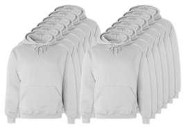 Pack of 12 Fruit of the Loom SC270 - Hooded Sweat (62-208-0)