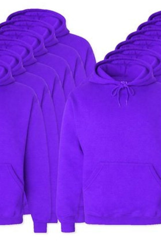 Förpackning med 12 Fruit of the Loom SC270 - Herrtröja med huva av bomull