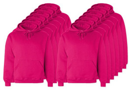 Pack of 12 Fruit of the Loom SC270 - Hooded Sweat (62-208-0)
