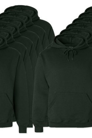 Pack mit 12 Fruit of the Loom SC270 - Herren-Sweatshirt aus Baumwolle mit Kapuze