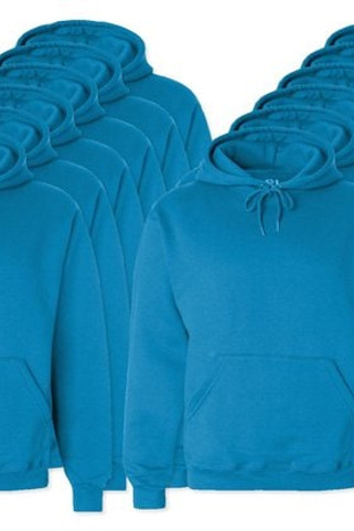 Balení 12 ks Fruit of the Loom SC270 - pánská bavlněná mikina s kapucí