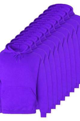 Balení 24 ks Fruit of the Loom SC270 - pánská bavlněná mikina s kapucí