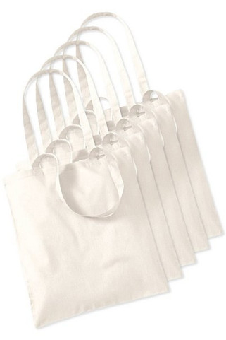 Pack of 50 Label Serie LS42L - Cotton Large Handles Basic Shopper