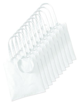 Pack of 100 Label Serie LS42L - Cotton Large Handles Basic Shopper