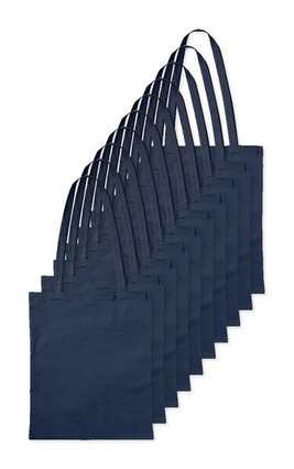 Pack of 100 Label Serie LS42L - Cotton Large Handles Basic Shopper