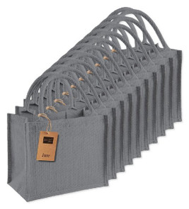 Pack mit 25 Westford mill WM412 - Westford Mill Jute Geschenkbeutel Klein