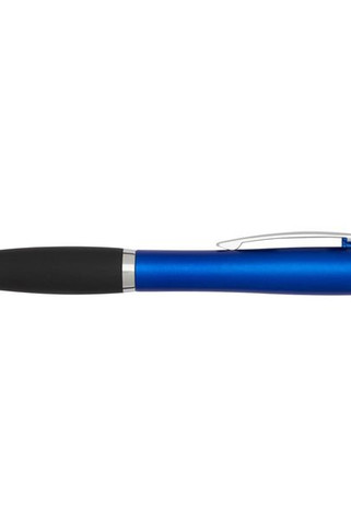 Nash RCS recycled plastic stylus ballpoint pen with coloured barrel and black grip (blue ink) - EgotierPro 106456