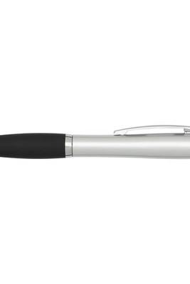 Nash RCS recycled plastic stylus ballpoint pen with coloured barrel and black grip (blue ink) - EgotierPro 106456